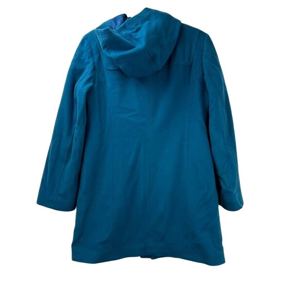VTG L.L Bean Womens Size 8 100% Lambswool Duffle Thinsulate Coat Toggle Blue - Picture 16 of 16